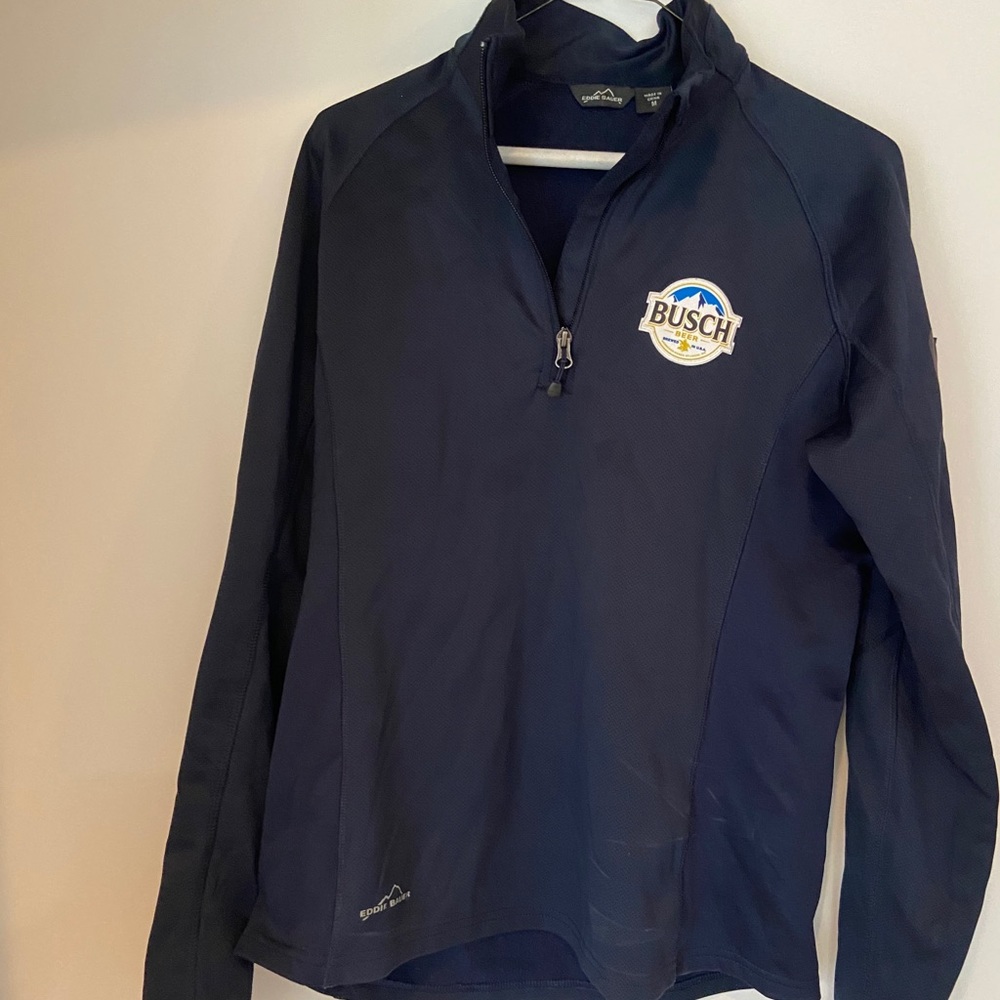 Eddie Bauer Busch Beer Quart-Zip